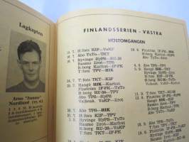 Suomi-sarja - Suomensarja (Suomen sarja / Mestaruussarja)  - Hangö Idrottsklubb (Hanko) - Rosenlewin Urheilijat RU-38 (Pori), 20.6.1965 -jalkapallo käsiohjelma