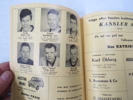Suomi-sarja - Suomensarja (Suomen sarja / Mestaruussarja)  - Hangö Idrottsklubb (Hanko) - Rosenlewin Urheilijat RU-38 (Pori), 20.6.1965 -jalkapallo käsiohjelma