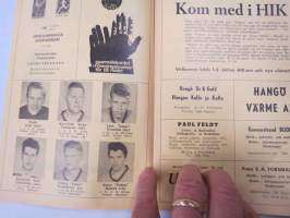 Suomi-sarja - Suomensarja (Suomen sarja / Mestaruussarja)  - Hangö Idrottsklubb (Hanko) - Rosenlewin Urheilijat RU-38 (Pori), 20.6.1965 -jalkapallo käsiohjelma