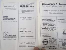 Suomi-sarja - Suomensarja (Suomen sarja / Mestaruussarja)  - TuTo (Turku) - Rosenlewin Urheilijat RU-38 (Pori), 1966 -jalkapallo käsiohjelma