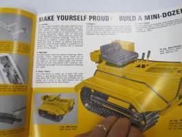 Struck Mini-Dozer kit - Build your own crawler tractor -sales brochure / myyntiesite, rakennussarjana toimitetty mini puskutraktori