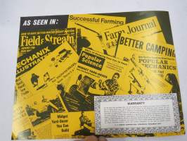 Struck Mini-Dozer kit - Build your own crawler tractor -sales brochure / myyntiesite, rakennussarjana toimitetty mini puskutraktori