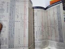Delta - C&amp;S Air Lines Flight Folio -given to passengers with multiple brochures, various subjects concerning air travel / tourism -lentomatkustajille jaettu kansio