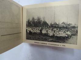 Riihimäen Lasi Oy - Riihimäen Lasitehtaat Riihimäellä -postikorttivihko, käyttämätön 5 kortin sarja arviolta 1920-luvun lopusta