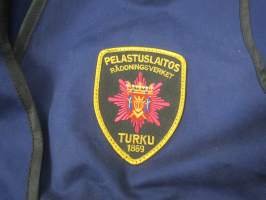 Turun Palolaitos - heijastinasu / heijastinliivi, palolaitoksen virallinen asu, käyttämätön, koko XL