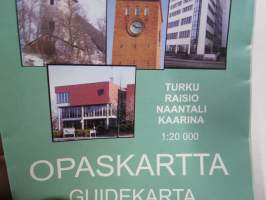 Turun kaupunkiseutu Turku - Raisio - Naantali - Kaarina Opaskartta hakemistoineen / Guidekarta 2001