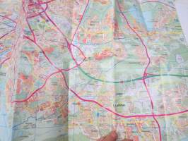 Turun kaupunkiseutu Turku - Raisio - Naantali - Kaarina Opaskartta hakemistoineen / Guidekarta 2001