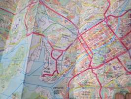 Turun kaupunkiseutu Turku - Raisio - Naantali - Kaarina Opaskartta hakemistoineen / Guidekarta 2001