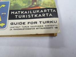 Turku - Åbo matkailukartta / turistkarta / guide for Turku 1950