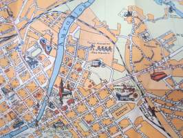 Turku - Åbo matkailukartta / turistkarta / guide for Turku 1950