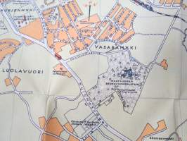 Turku - Åbo matkailukartta / turistkarta / guide for Turku 1950