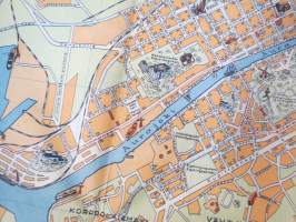 Turku - Åbo matkailukartta / turistkarta / guide for Turku 1950