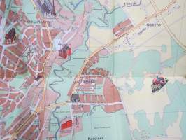 Turku - Åbo -kartta 1963 / 1964, piirroskuvat Tauno Torpo