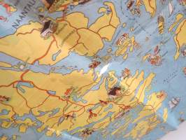 Turku - Åbo -kartta 1963 / 1964, piirroskuvat Tauno Torpo