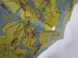 Turku - Åbo -kartta 1963 / 1964, piirroskuvat Tauno Torpo