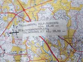 Turku - Åbo ympäristökartta / omgivningskarta 1975