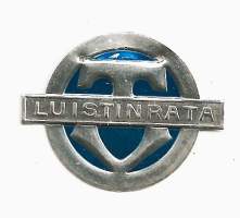 Luistinrata kilpi - koropaino kohopaino  25x35 mm peltiä