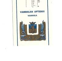 Vammalan  Apteekki  Vammala -     resepti signatuuri  1965