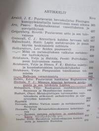 Metsätaloudellinen Aikakauslehti 1960 -sidottu vuosikerta -sisältää runsaasti artikkeleita / kuvia / mainoksia metsätalouden koneista ja laitteista