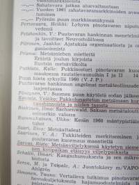 Metsätaloudellinen Aikakauslehti 1960 -sidottu vuosikerta -sisältää runsaasti artikkeleita / kuvia / mainoksia metsätalouden koneista ja laitteista