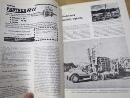 Metsätaloudellinen Aikakauslehti 1960 -sidottu vuosikerta -sisältää runsaasti artikkeleita / kuvia / mainoksia metsätalouden koneista ja laitteista