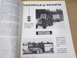 Metsätaloudellinen Aikakauslehti 1960 -sidottu vuosikerta -sisältää runsaasti artikkeleita / kuvia / mainoksia metsätalouden koneista ja laitteista