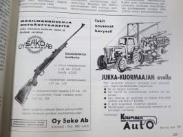 Metsätaloudellinen Aikakauslehti 1960 -sidottu vuosikerta -sisältää runsaasti artikkeleita / kuvia / mainoksia metsätalouden koneista ja laitteista