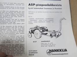 Metsätaloudellinen Aikakauslehti 1960 -sidottu vuosikerta -sisältää runsaasti artikkeleita / kuvia / mainoksia metsätalouden koneista ja laitteista