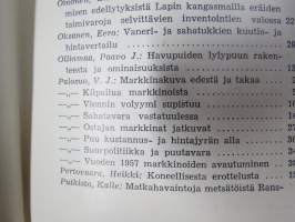 Metsätaloudellinen Aikakauslehti 1959 -sidottu vuosikerta -sisältää runsaasti artikkeleita / kuvia / mainoksia metsätalouden koneista ja laitteista