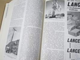 Metsätaloudellinen Aikakauslehti 1959 -sidottu vuosikerta -sisältää runsaasti artikkeleita / kuvia / mainoksia metsätalouden koneista ja laitteista