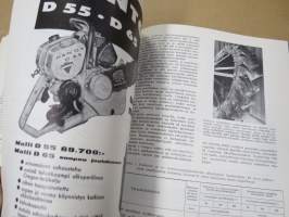 Metsätaloudellinen Aikakauslehti 1959 -sidottu vuosikerta -sisältää runsaasti artikkeleita / kuvia / mainoksia metsätalouden koneista ja laitteista