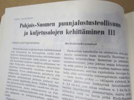 Metsätaloudellinen Aikakauslehti 1958 -sidottu vuosikerta -sisältää runsaasti artikkeleita / kuvia / mainoksia metsätalouden koneista ja laitteista
