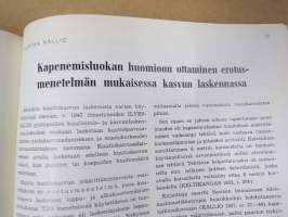 Metsätaloudellinen Aikakauslehti 1958 -sidottu vuosikerta -sisältää runsaasti artikkeleita / kuvia / mainoksia metsätalouden koneista ja laitteista