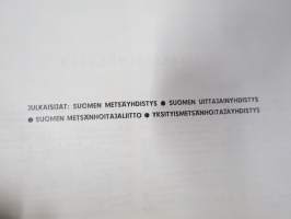 Metsätaloudellinen Aikakauslehti 1957 -sidottu vuosikerta -sisältää runsaasti artikkeleita / kuvia / mainoksia metsätalouden koneista ja laitteista