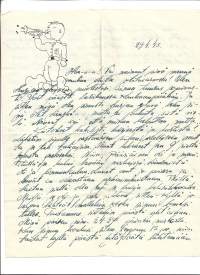 Kenttäpostikirje  1943   kuvallinen kirjearkki