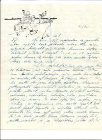 Kenttäpostikirje  1941   kuvallinen kirjearkki