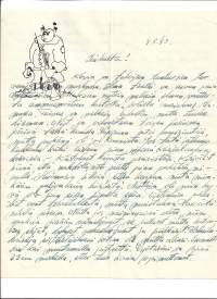 Kenttäpostikirje  1943   kuvallinen kirjearkki