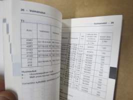 Mercedes-Benz Service - Taulukkokirja - Jakeluautot T1 / T 2 208 D - 814 DA, tärkeimmät tekniset tiedot ja arvot