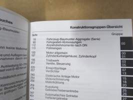 Mercedes-Benz Tabellenbuch Lastkraftwagen -taulukot eli tekniset tiedot ja arvot