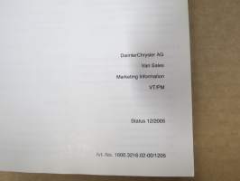 Mercedes-Benz  - The Sprinter - Technical Data, Chassis / Pickup / Panel van / Crewbus -tekniset tiedot