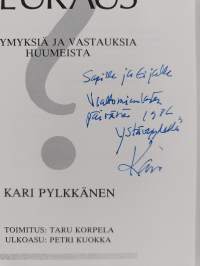 Syy vai seuraus : kysymyksiä ja vastauksia huumeista (signeerattu, tekijän omiste)