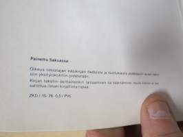 Mercedes-Benz Pakettiautot L 406 D &amp; L 407 D ja linja-autot O 309 -käyttöohjekirja