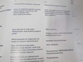 Mercedes-Benz Pakettiautot L 406 D &amp; L 407 D ja linja-autot O 309 -käyttöohjekirja