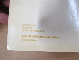 Mercedes-Benz Pakettiautot L 406 D &amp; L 407 D ja linja-autot O 309 -käyttöohjekirja