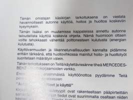Mercedes-Benz 1013, 10 17, 1213, 1217, 1413, 1417, 1613, 1617 -käyttöohjekirja