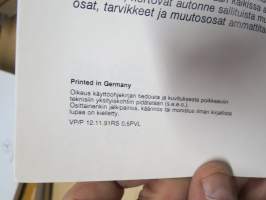 Mercedes-Benz 230 GE, 300 GE, 250 GD, 300 GD -käyttöohjekirja
