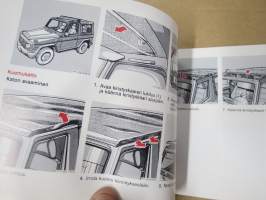 Mercedes-Benz 230 GE, 300 GE, 250 GD, 300 GD -käyttöohjekirja