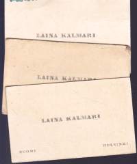 Kohti päämäärää, 1974. 1.p. Mukana 3 Lainan käyntikorttia, joista ainakin yhdessä hänen viestinsä.