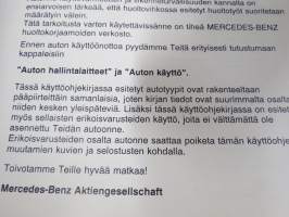 Mercedes-Benz ATEGO 970 - 976 Pikaopas -käyttöohjekirja