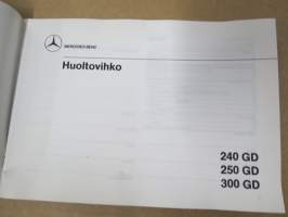 Mercedes-Benz Maastoautot 240 GD, 250 GD, 300 GD - Huoltovihko